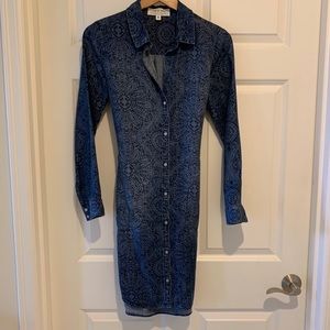 Cloth & Stone blue denim jean dress